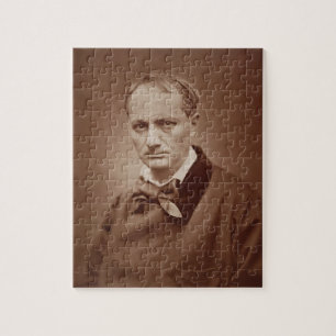 Puzzle Charles Baudelaire (1821-67), poeta francés,