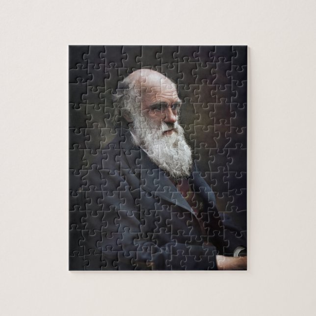 Puzzle Charles Darwin 1878 coloreado (Vertical)