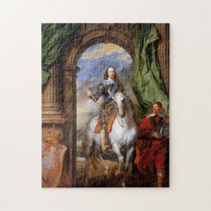 Puzzle Charles I a caballo por Van Dyck