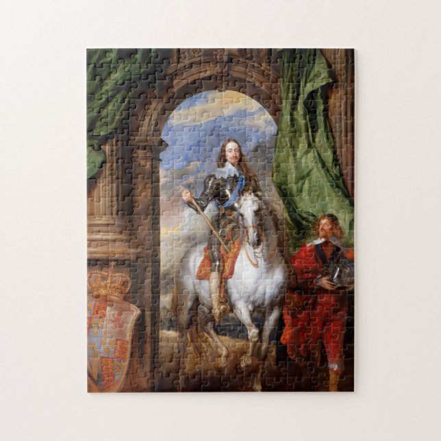 Puzzle Charles I a caballo por Van Dyck (Vertical)