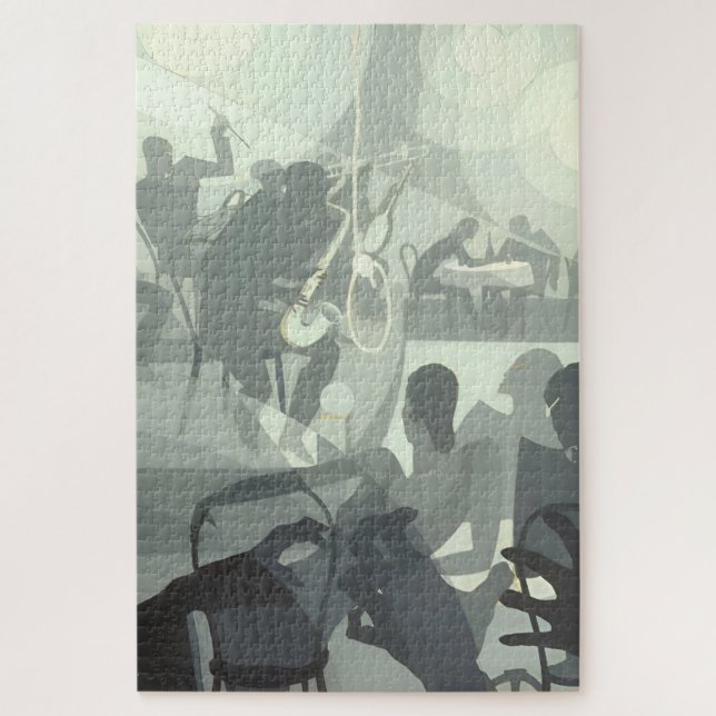 Puzzle Charleston – 1928 Aaron Douglas Art (Vertical)