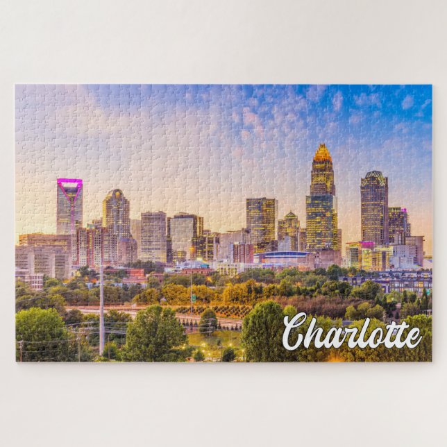Puzzle Charlotte, Carolina del Norte, Estados Unidos (Horizontal)
