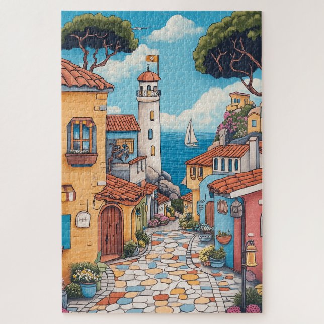 Puzzle Charm Carmel California (Vertical)