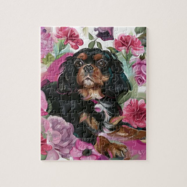 Puzzle chármoles de rey de caballería spaniel PUZZLE| Neg (Vertical)