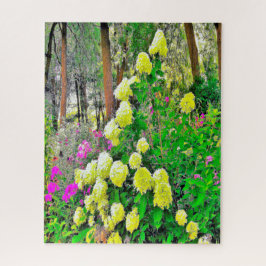 Puzzle Chartreuse Green Limelight Hydrangea Garden