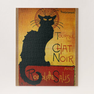 Puzzle Chat Noir - Ilustracion viejo de gato negro