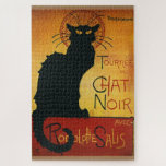 Puzzle Chat Noir - Ilustracion viejo de gato negro<br><div class="desc">Cabaña europea vintage,  Sala de Música,  Baile,  Publicidad de entretenimiento</div>