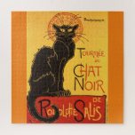 Puzzle Chat Noir Steinlen Belle Epoque Vintage Art<br><div class="desc">Dibujo publicitario del ilustrador francés Théophile Alexandre Steinlen</div>