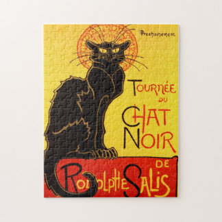 Puzzle Chat Noir vintage Retro Belle Epoque Gato vintage