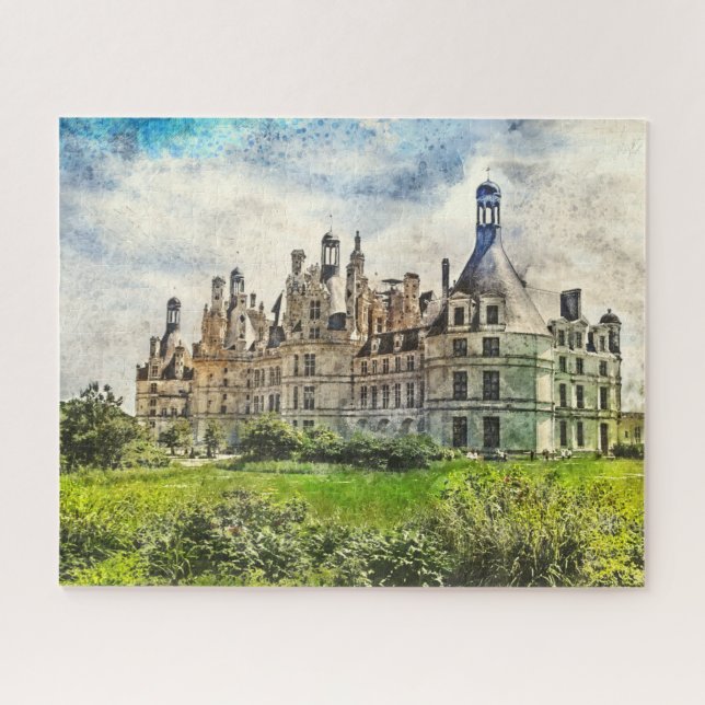 Puzzle Chateau de Chambord, Francia. (Horizontal)