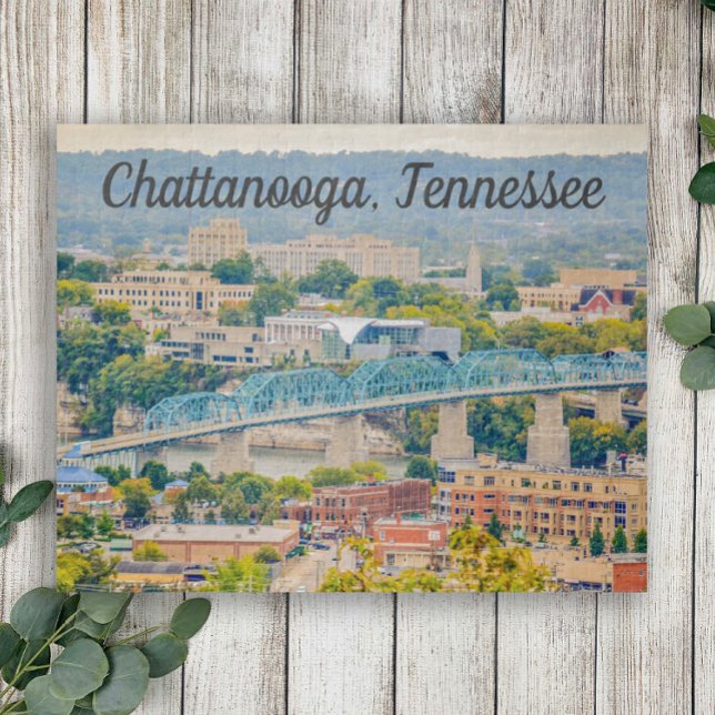 Puzzle Chattanooga, foto de la línea aérea de Tennessee (Subido por el creador)