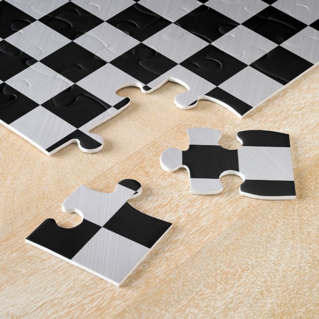 Puzzle Check Brushed Steel (Lado)