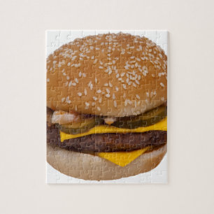 Puzzle Cheeseburger En Sesame Seed Bun