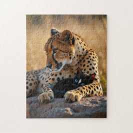 Puzzle Cheetah Guardian, Corazón Gatito