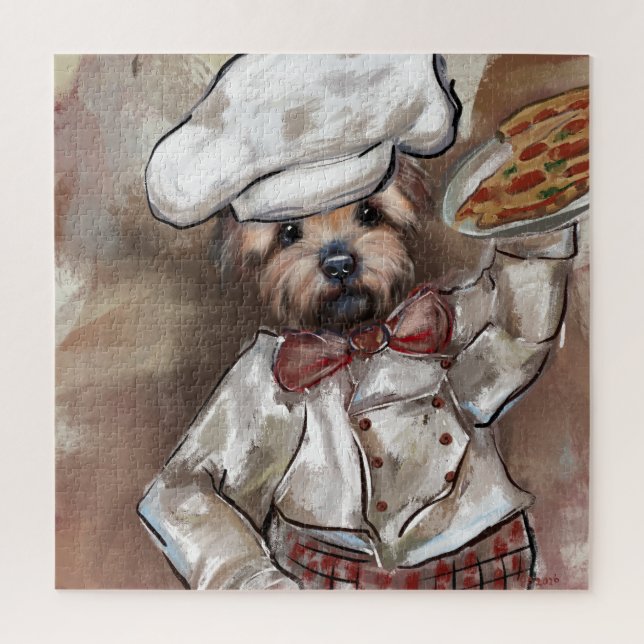 Puzzle Chef Yorkie (Vertical)