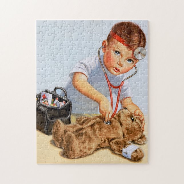Puzzle Chequeo del peluche (Vertical)