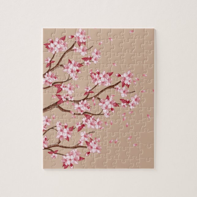 Puzzle Cherry Blossom Branches (Vertical)
