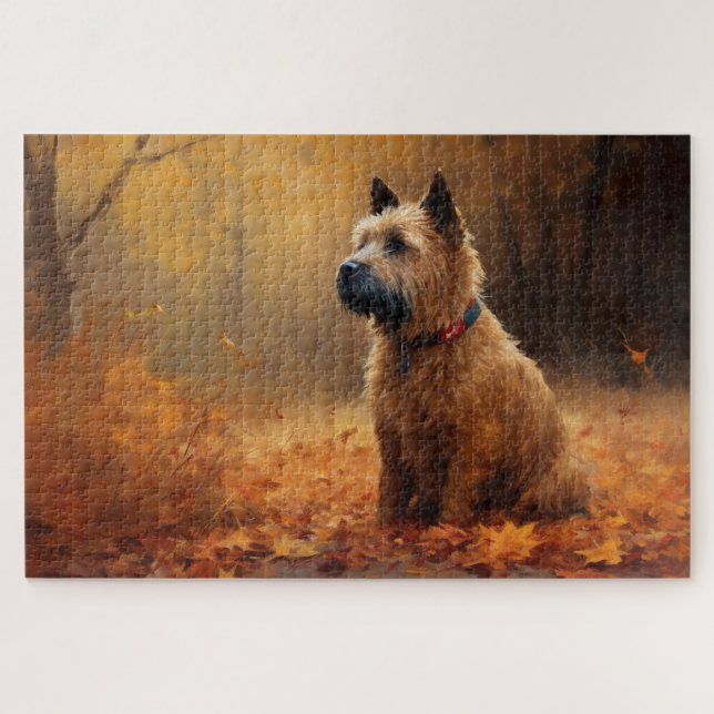 Puzzle Chesapeake Bay Terrier en otoño (Horizontal)