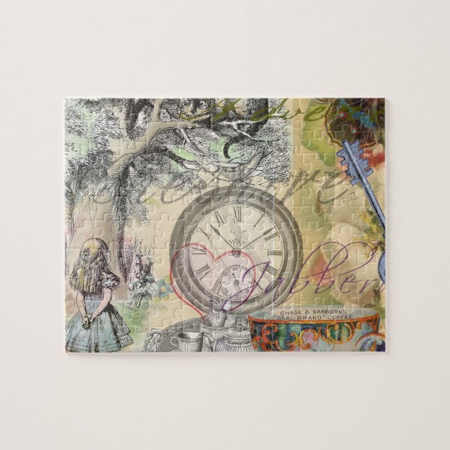 Puzzle Cheshire Cat Alice Wonderland Classic (Horizontal)