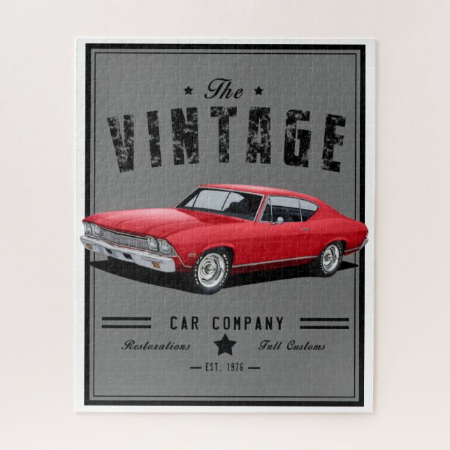 Puzzle Chevelle De Coche Vintage (Vertical)