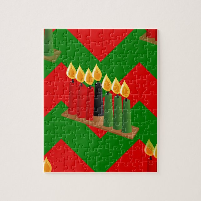 Puzzle chevron kwanzaa (Vertical)