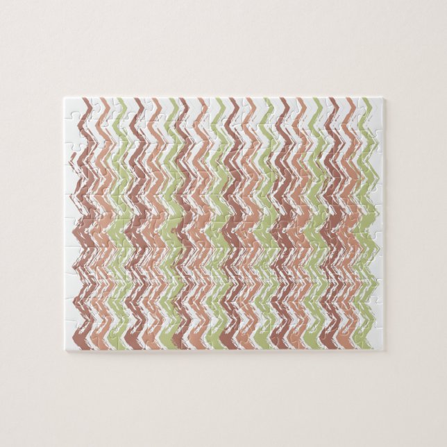 Puzzle Chevron ZigZag con escrúpulos picantes (Horizontal)