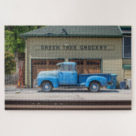 Puzzle Chevy azul vintage