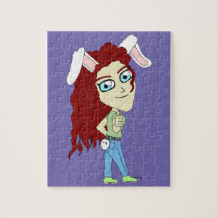 Puzzle Chibi Bunnygirl dando un pulgar hacia arriba