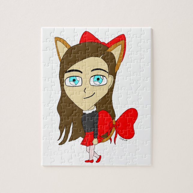 Puzzle chibi catgirl (Vertical)