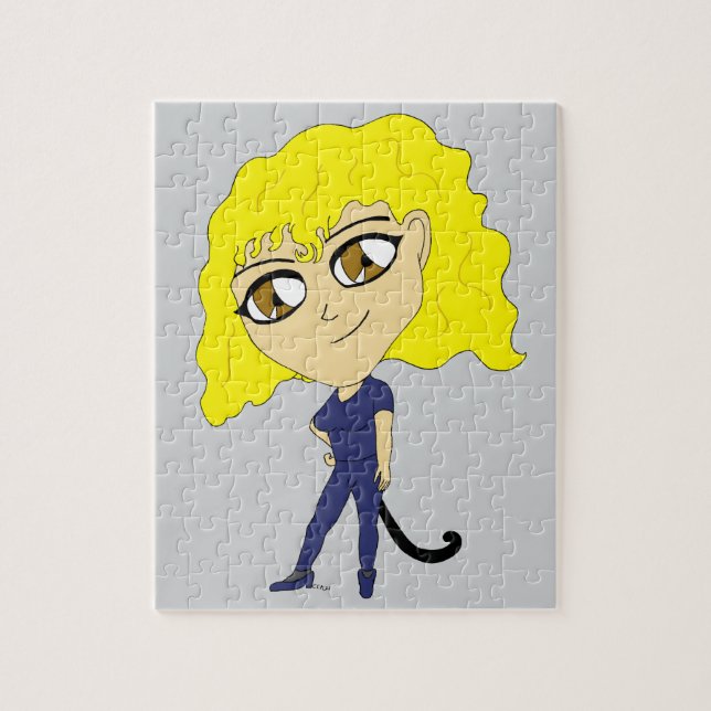 Puzzle Chibi con una cola como de gato (Vertical)