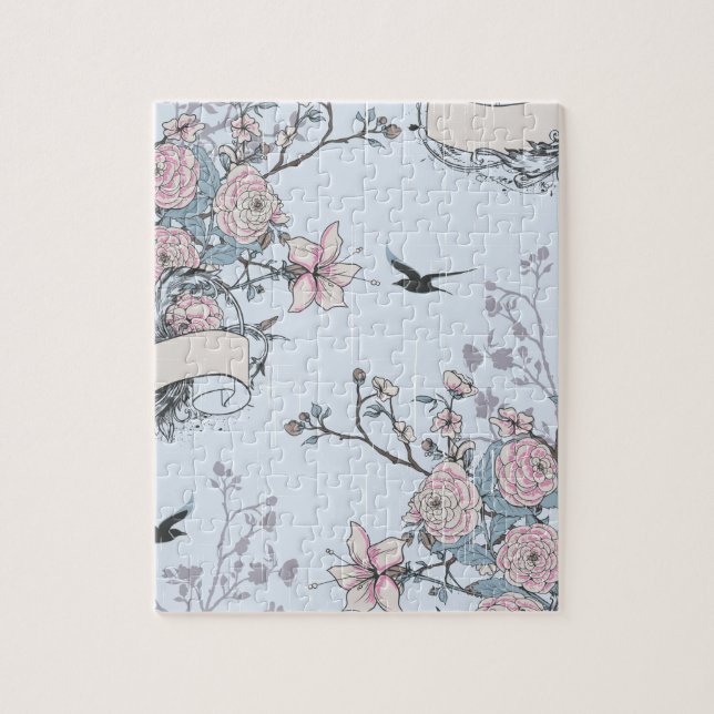 Puzzle chic en tonos pastel (Vertical)