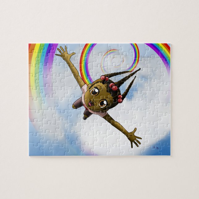 Puzzle Chica afroamericano (Horizontal)