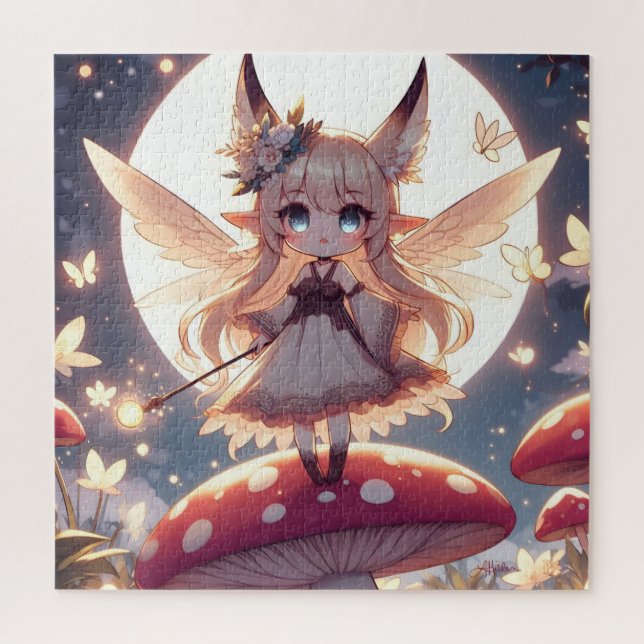 Puzzle Chica anime Pixie Hippie Moon Fairy (Vertical)