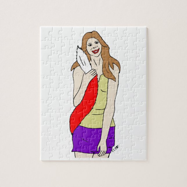 Puzzle chica astuta (Vertical)