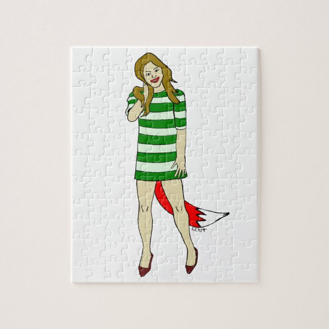 Puzzle chica astuta (Vertical)