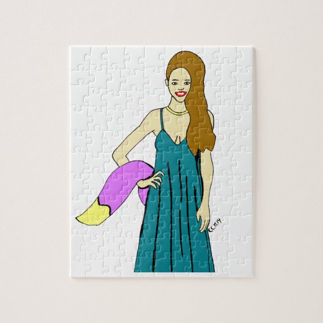 Puzzle chica astuta (Vertical)