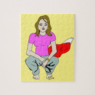 Puzzle chica astuta