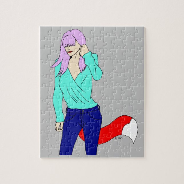 Puzzle chica astuta   (Vertical)