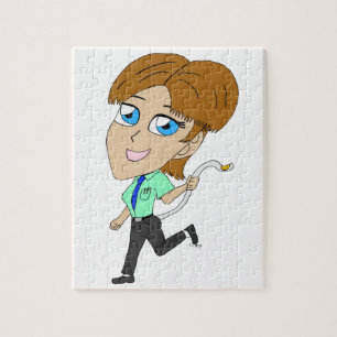 Puzzle chica chibi con cola