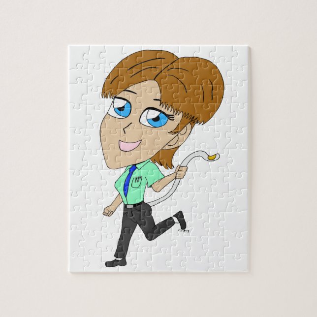 Puzzle chica chibi con cola (Vertical)