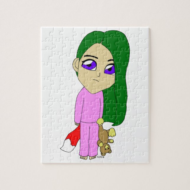 Puzzle chica chibi zorro (Vertical)