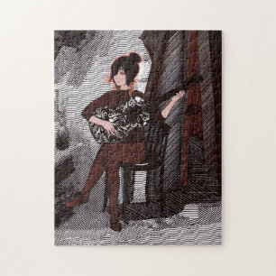 Puzzle Chica con guitarra