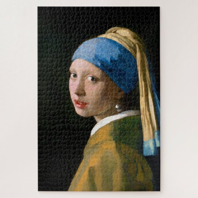 Puzzle Chica con Pearl Earring, Johannes Vermeer (Vertical)