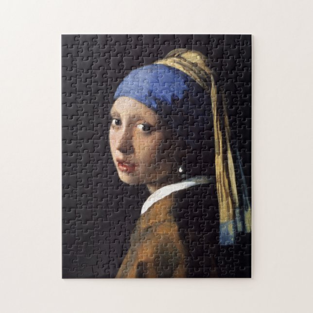 Puzzle Chica con perla, Johannes Vermeer (Vertical)