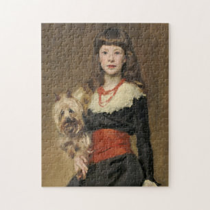 Puzzle Chica con perro de Sargent Retrato de Beatrice Tow