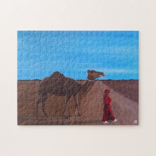 Puzzle Chica con pintura de camello de Alfred Fox