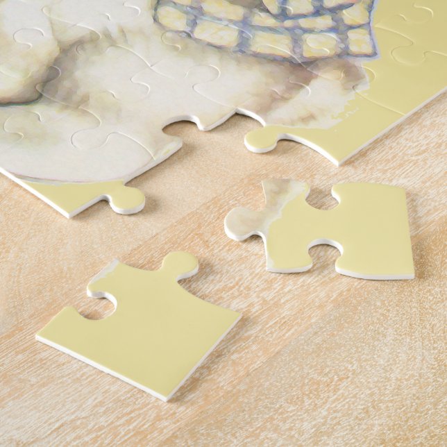 Puzzle Chica conejo + niño (Lado)