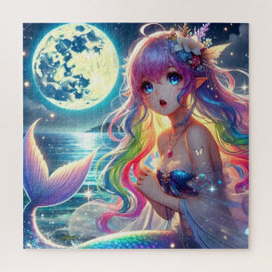 Puzzle Chica de Anime Cantando Pixie de Luz de Luna Siren