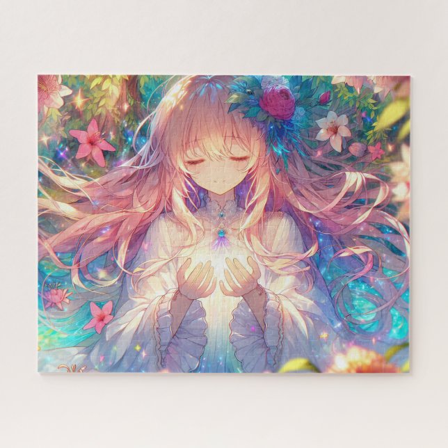 Puzzle Chica de Anime Étéreo Magico (Horizontal)