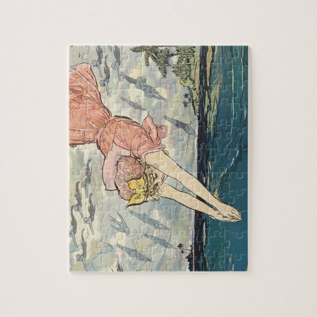 Puzzle Chica de buceo TOP (Vertical)